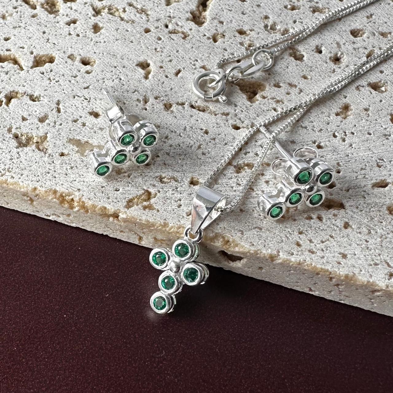 Set Cruz Verde Esmeralda